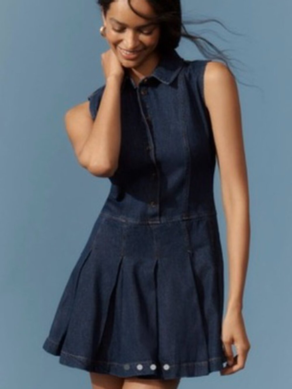 Never Worn Denim Dress Reformation - Picture 2 of 3